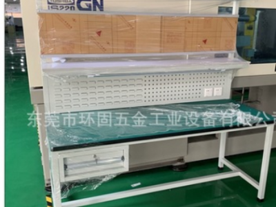 廠家直銷(xiāo)重型防靜電桌 帶掛板作業(yè)臺(tái) 方通焊接鉗工臺(tái) 定制工位桌