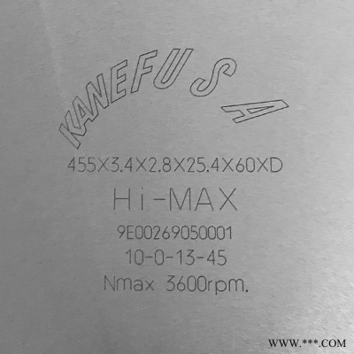 兼房鋸片 鋁棒鋁板切割鋸片 鋁型材精密切割鋸片 455*3.4*2.8*25.4*60*D