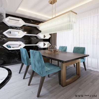 合家源全鋁家具  簡約全鋁餐桌_簡約全鋁餐桌廠家_定制餐桌鋁型材_**全鋁餐桌 全鋁家具批發(fā)定制