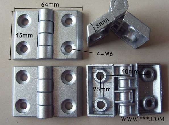 4040金屬合頁 工業(yè)鋁型材合頁 鋁型材配件鉸鏈 合頁活動規(guī)格齊全