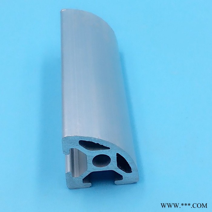 2020R半圓2020鋁型材 鋁合金工業(yè)鋁型材 歐標(biāo)銀白鋁材 展示架子鋁