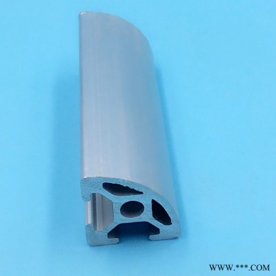 2020R半圓2020鋁型材 鋁合金工業(yè)鋁型材 歐標(biāo)銀白鋁材 展示架子鋁