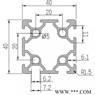 貝派BP-6-4040G工業(yè)鋁型材可定做，歡迎咨詢。