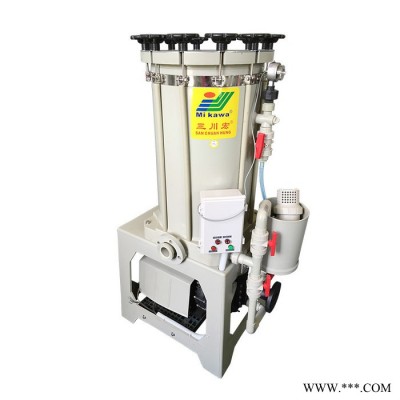 袋濾式電鍍過(guò)濾機(jī),三川宏CK4524KD5032自吸泵驅(qū)動(dòng)耐腐蝕耐酸袋濾式電鍍過(guò)濾機(jī)