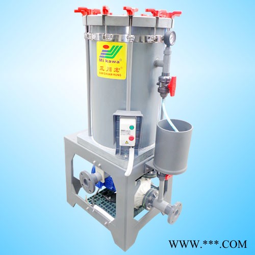 臺(tái)灣三川宏CB2018耐強(qiáng)酸堿六價(jià)鍍鉻液電鍍過(guò)濾器 鉻酸過(guò)濾機(jī)