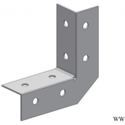 抗震支吊架配件 熱鍍鋅 電鍍 封閉折彎底座 厚度5.8MM