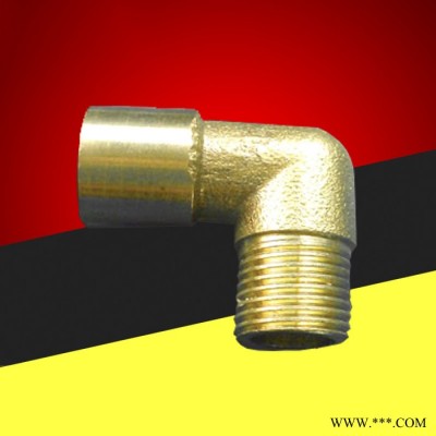 直銷 黃銅電鍍直角寶塔彎頭 皮管彎頭 膠管接頭 外絲寶塔