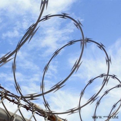 安平瑞旗隆 現(xiàn)貨供應(yīng)刀片刺繩電鍍蛇腹式刀片刺網(wǎng)**監(jiān)獄哨所圍墻圈禁防護(hù)網(wǎng) **