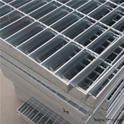 鍍鋅溝蓋板平臺(tái)樓梯走道板鋼格柵板電鍍鋼格柵蓋板定制踏步鋼格板排水溝蓋板