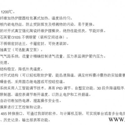 管式退火爐退火管式爐熱處理管式爐廠家非標定制