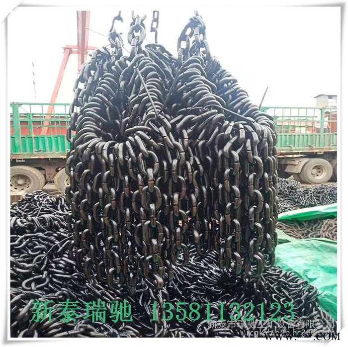 源頭廠家現(xiàn)貨直供40T高強度圓環(huán)鏈條 礦用淬火熱處理提升鏈條輸送鏈條