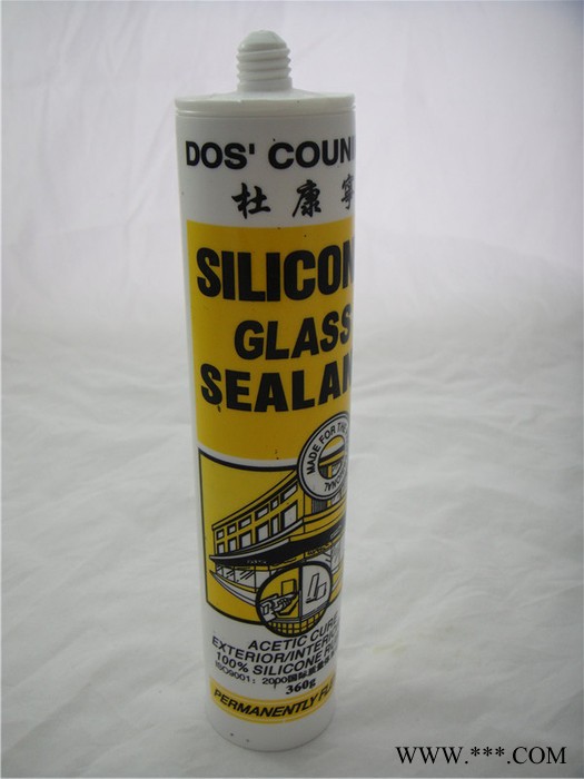杜康寧9000酸性玻璃膠硅酸銅玻璃膠硅酮膠密封膠硅膠防水防霉一箱